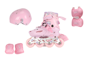 Disney Frozen Kids Roller Skate Combo Set Pink