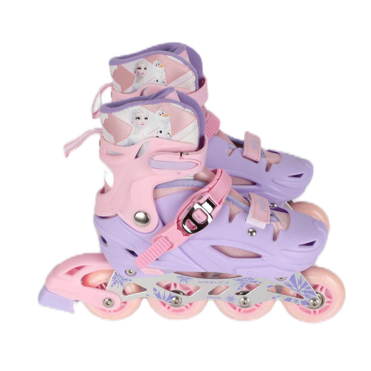 Disney Frozen Kids Roller Skate Combo Set Pinkish-purple