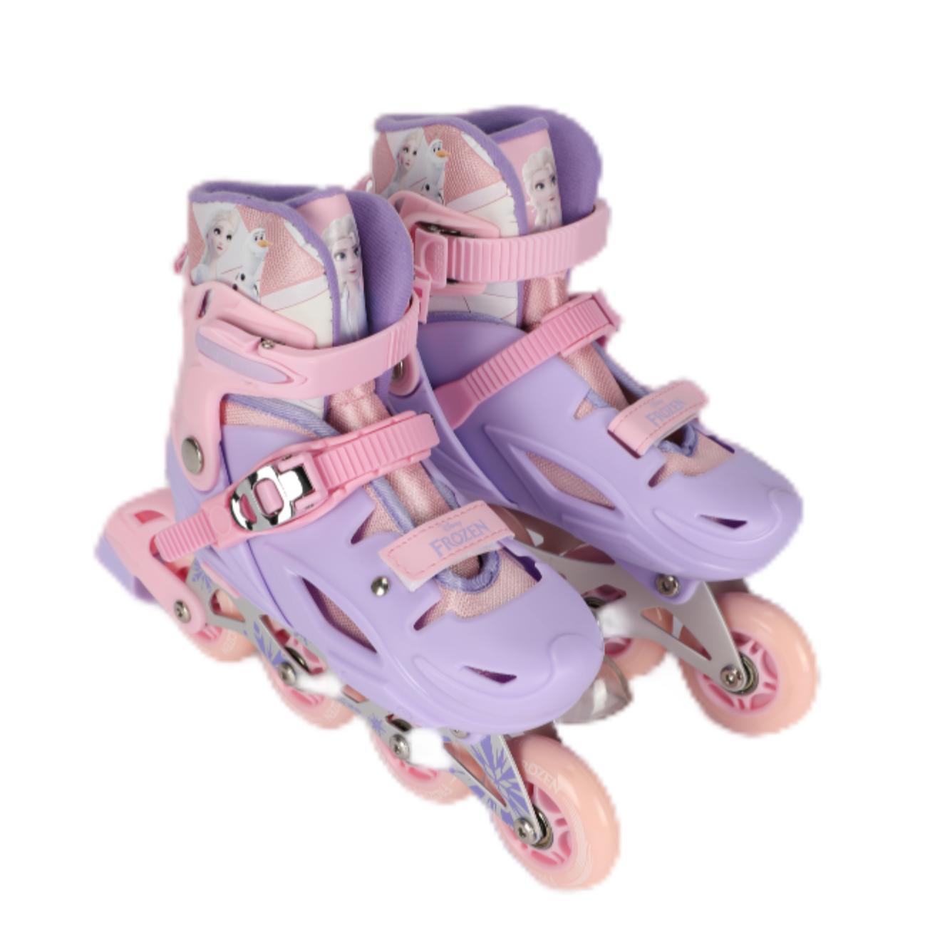 Disney Frozen Kids Roller Skate Combo Set Pinkish-purple
