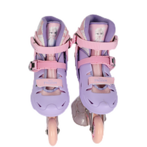 Disney Frozen Kids Roller Skate Combo Set Pinkish-purple