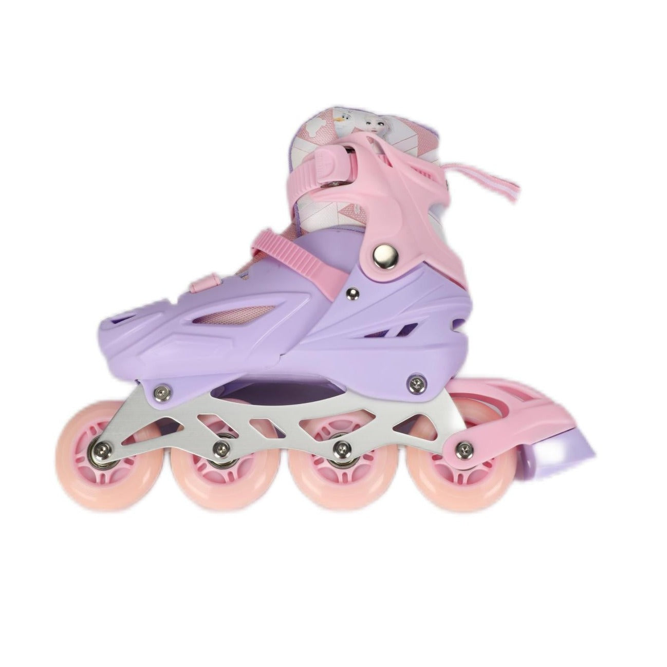 Disney Frozen Kids Roller Skate Combo Set Pinkish-purple