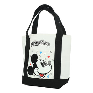 Disney Mickey Canvas Handbag Capacity Bento Lunch Box Bag Shopping Bag Handbag