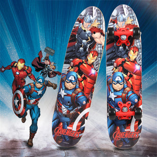 Marvel Captain America/ Spiderman Single kick skateboard 51347