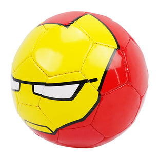 3D Size 2 Soccer Ball Marvel Iron Man 15cm Children Sports Ball Recreative Indoor Outdoor Ball for Kids Toddlers Girls Boys Children School