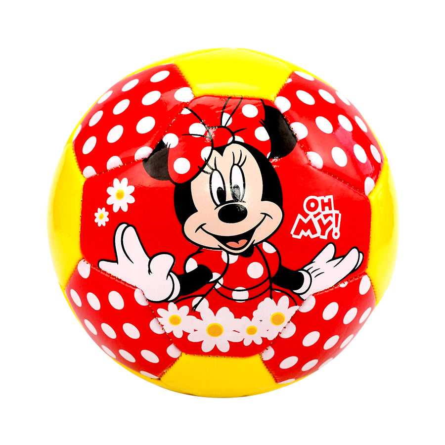 3D Size 2 Soccer Ball Disney Minnie 15cm Children Sports Ball Recreative Indoor Outdoor Ball for Kids Toddlers Girls Boys Children School