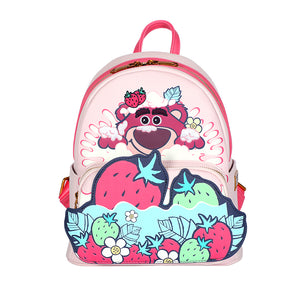 Disney Lotso Backpack Cartoon Cute Fashion PU Bag Luxury Bag OOTD Style DHF23863-LO