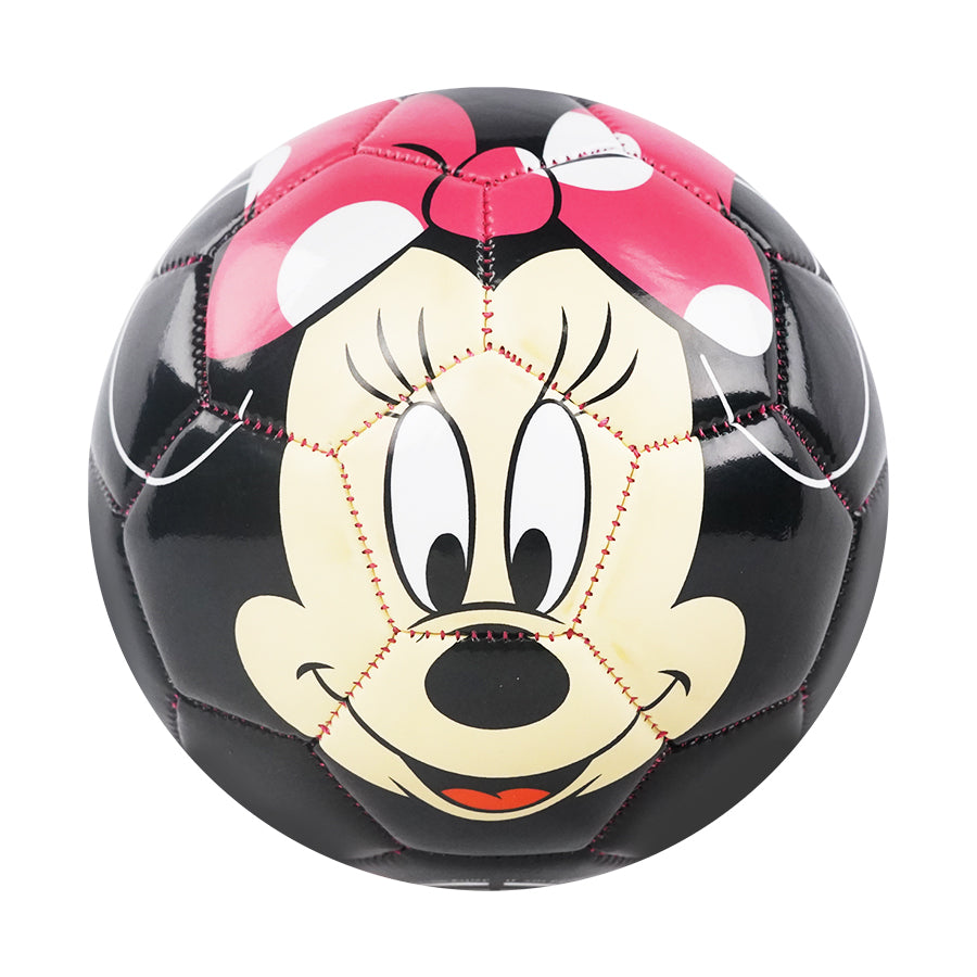 3D Size 2 Soccer Ball Disney Minnie 15cm Children Sports Ball Recreative Indoor Outdoor Ball for Kids Toddlers Girls Boys Children School