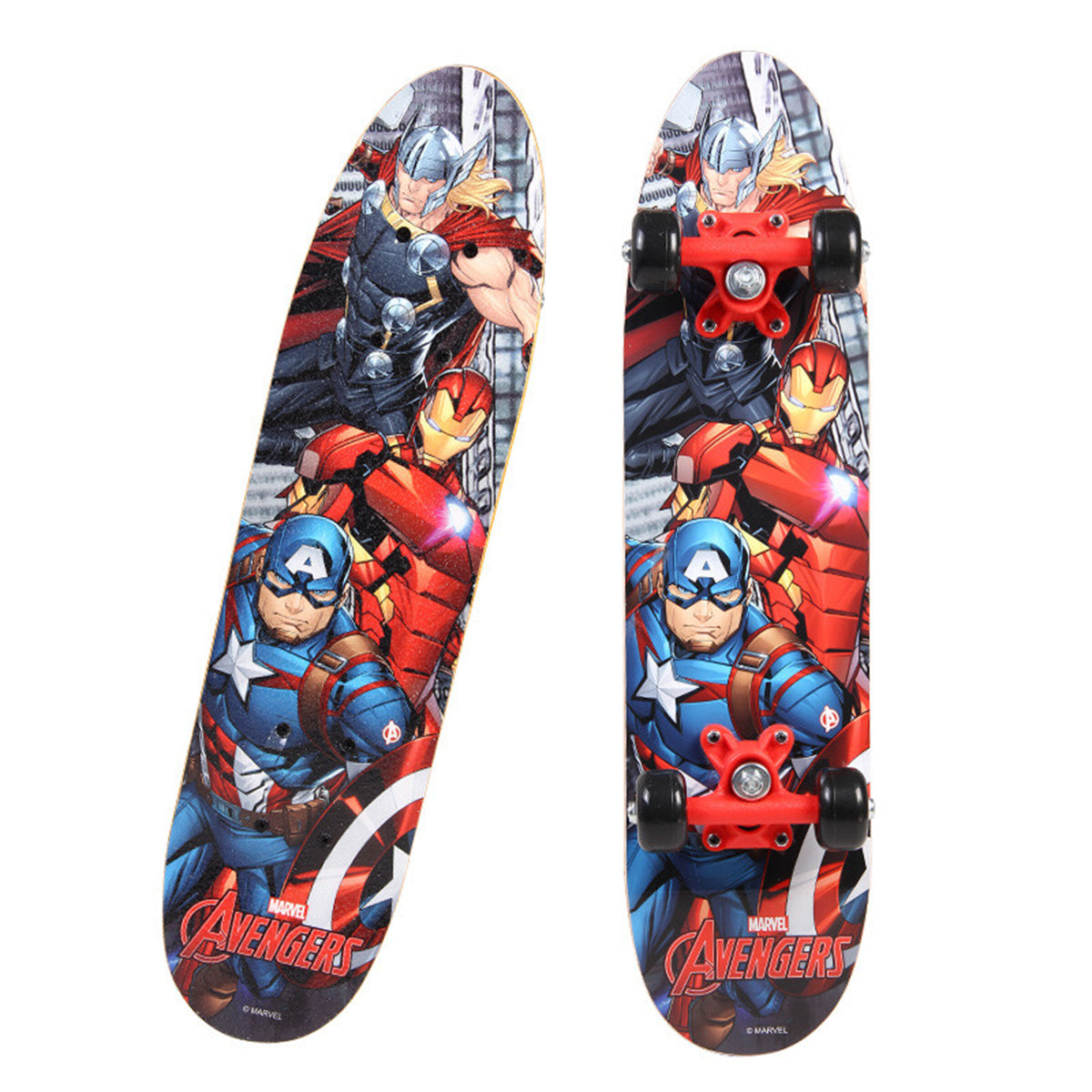 Marvel Captain America/ Spiderman Single kick skateboard 51347