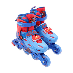 Marvel Spider Man Kids Roller Skate Combo Set Red/Black 2024 New Design