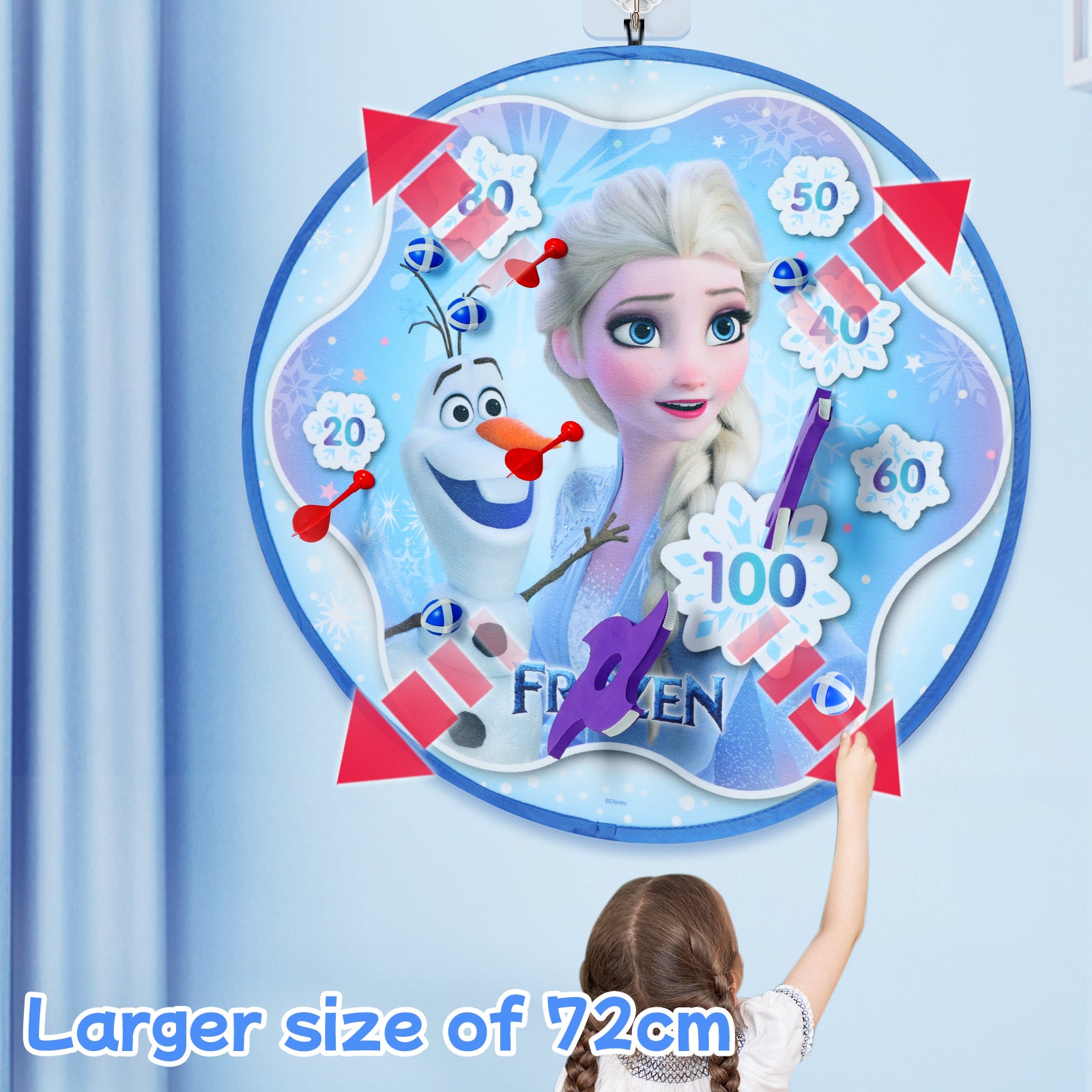 Disney Frozen Magnetic Dart Board 3 In 1 Children Toy HJY019