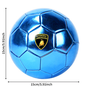 LFB771 AUTOMOBILI LAMBORGHINI MACHINE SEWING PVC SOCCER BALL METALLIC TEXTURE