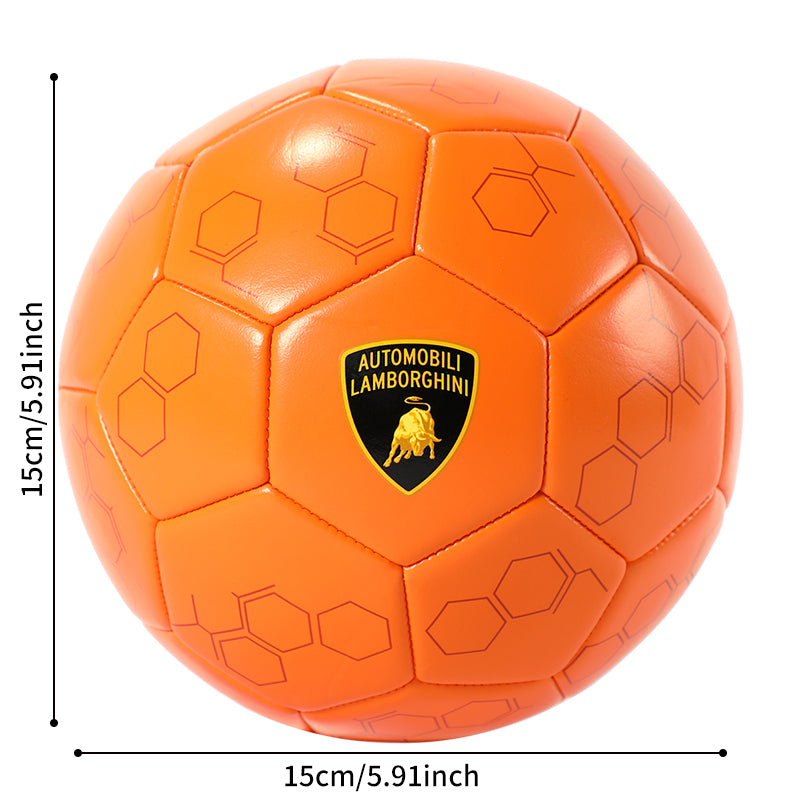 LFB552 AUTOMOBILI LAMBORGHINI MACHINE SEWING PVC SOCCER BALL HEXAGON TEXTURE