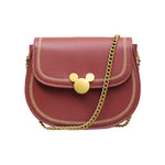 画像をギャラリービューアに読み込む, Disney Mickey Retro Fashion Wine Red Lady Bag DHF22190-A4
