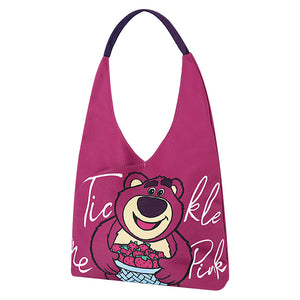 Disney Lotso Mickey Side Shoulder Handbag Cartoon Cute Canvas Bag DHF23807