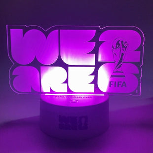 FWC26 ACRYLIC LAMP WITH CHANGING LIGHT FWL3