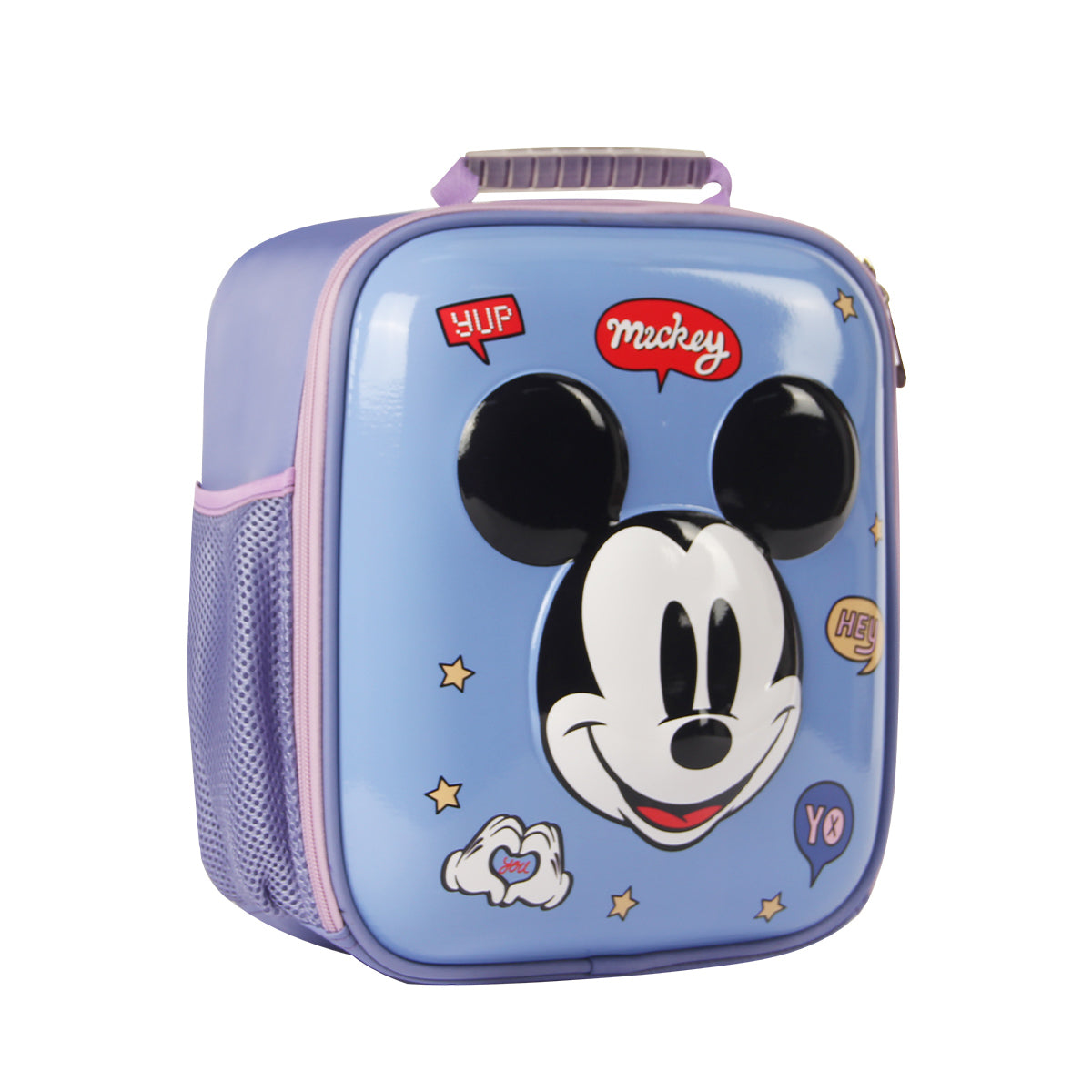 Disney Mickey Minnie Squared-shape Hardshell Backpack For Children DHF20295-A/DHF20295-B