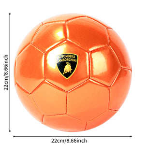 LFB771 AUTOMOBILI LAMBORGHINI MACHINE SEWING PVC SOCCER BALL METALLIC TEXTURE