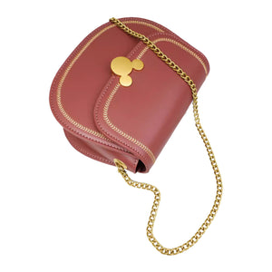 Disney Mickey Retro Fashion Wine Red Lady Bag DHF22190-A4