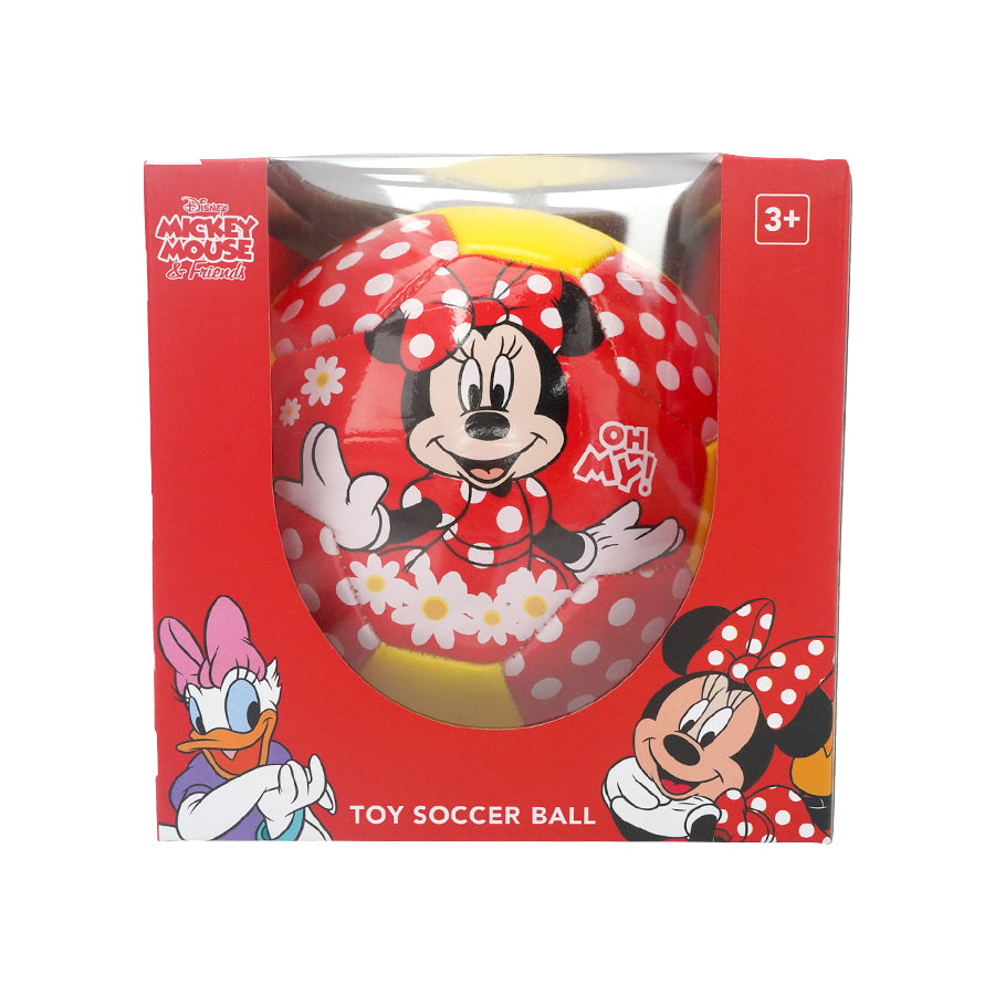 3D Size 2 Soccer Ball Disney Minnie 15cm Children Sports Ball Recreative Indoor Outdoor Ball for Kids Toddlers Girls Boys Children School