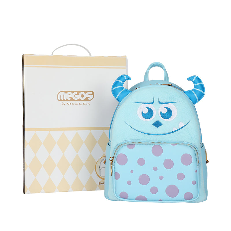 Disney Monsters University James P. Sullivan Backpack Cartoon Cute Fashion PU Bag Luxury Bag OOTD Style DHF23862-MI