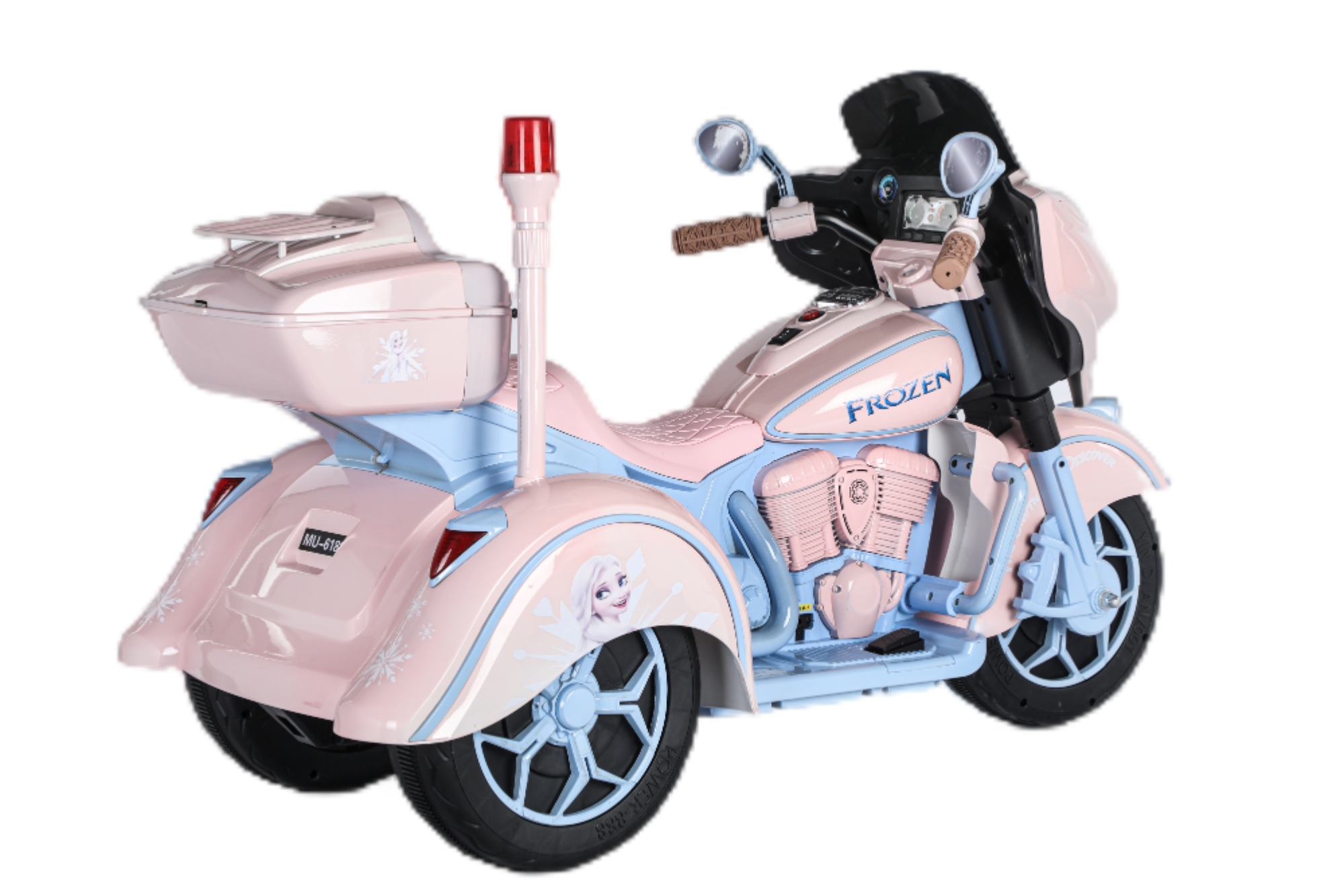 Disney Frozen 2024 New Design Electric Push Kids Toy Three wheel Motorbike