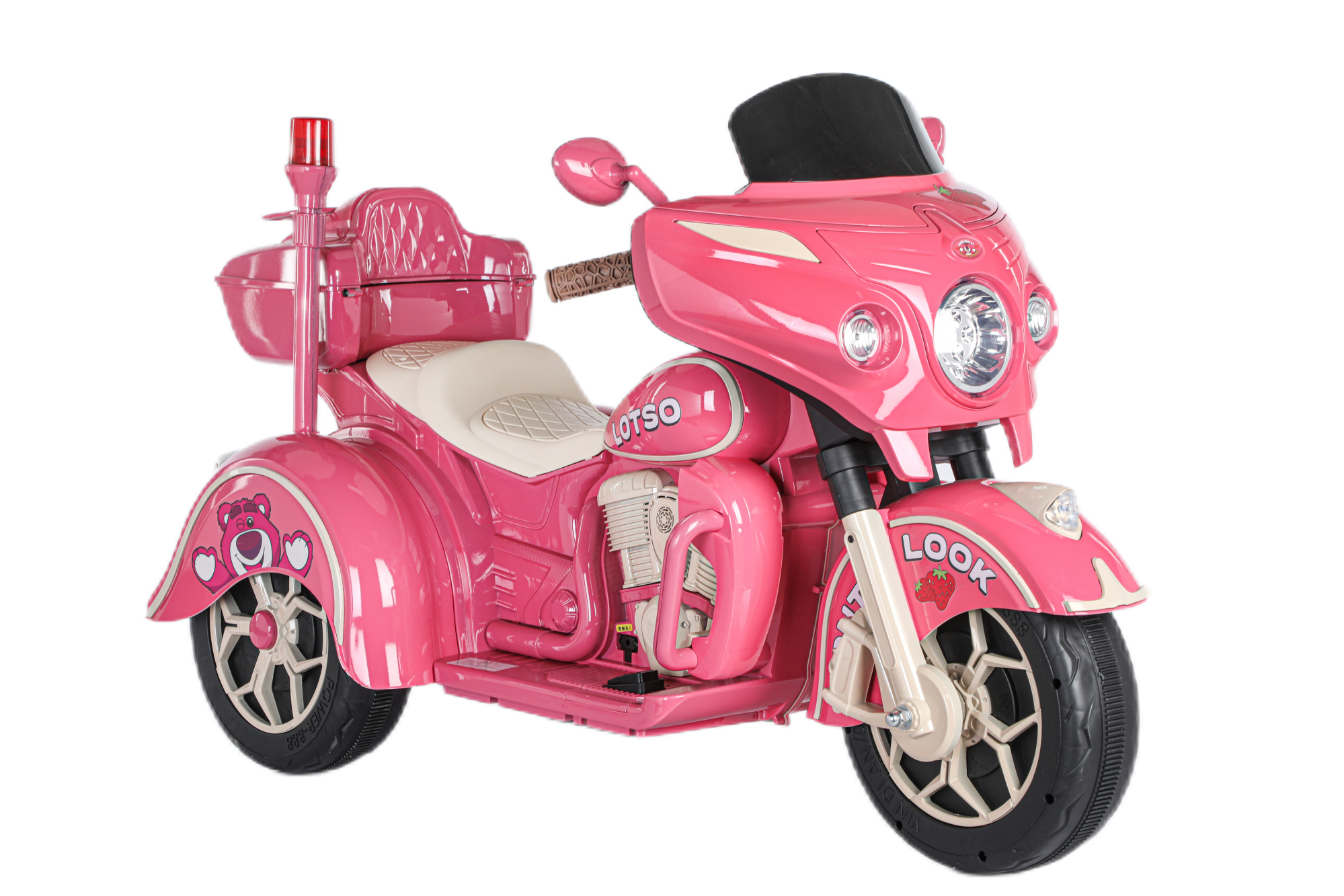 Disney Lotso 2024 New Design Electric Push Kids Toy Three wheel Motorbike