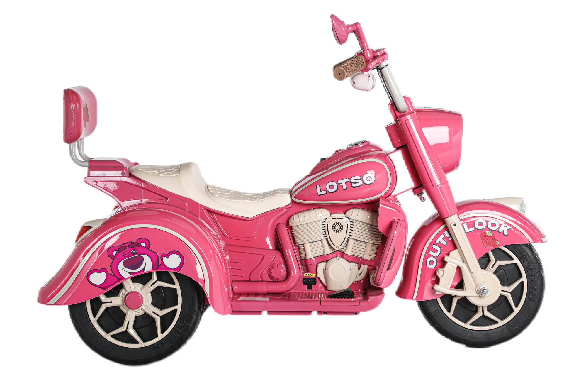 Disney  Lotso 2024 New Design Electric Push Kids Toy Motorbike