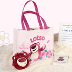 Load image into Gallery viewer, Disney Lotso TsumTsum Large Capacity Tote Bag Cute One Shoulder Bag Girls
