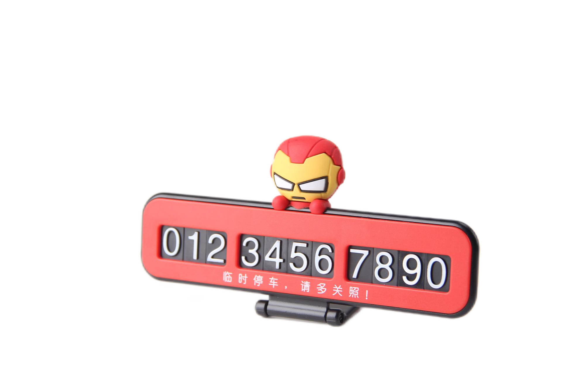 Marvel Iron Man 2024 New Car Accessories Parking Tag 20040-I
