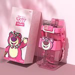 画像をギャラリービューアに読み込む, Disney Lotso Stitch Square Water Bottle Portable Double Drink Bottles For Children
