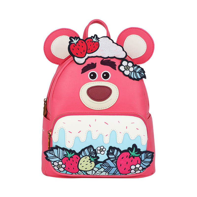 Disney Lotso Backpack Cartoon Cute Fashion PU Bag Luxury Bag OOTD Style DHF23863-LO1