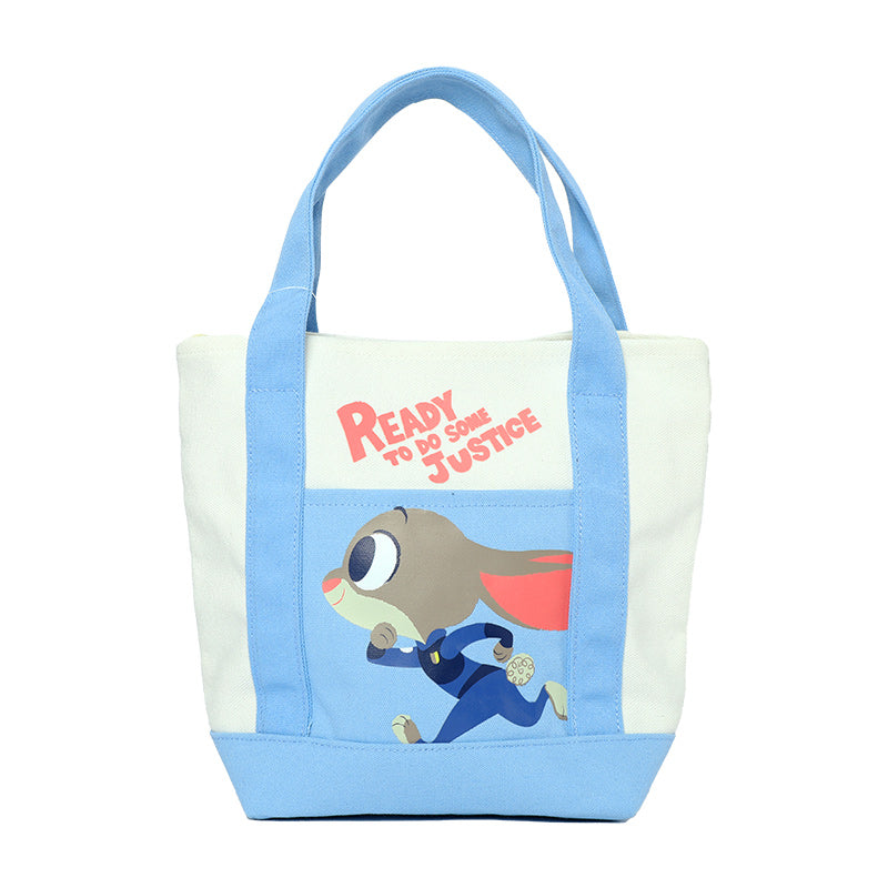 Disney Judy Canvas Handbag Capacity Bento Lunch Box Bag Shopping Bag Handbag