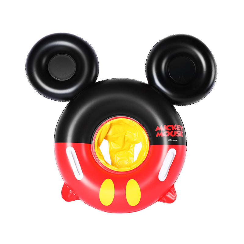 Disney Mickey Minnie Inflatable Swimming Float Water Boat Ring with Seat For Kids