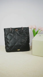 ギャラリービューアDisney Minnie Fashion Black Shoulder Bag DHF22194-Bに読み込んでビデオを見る
