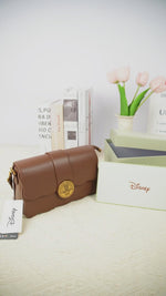 Load and play video in Gallery viewer, Disney PU Fashion Brown Mickey Shoulder Bag DHF22191-B1
