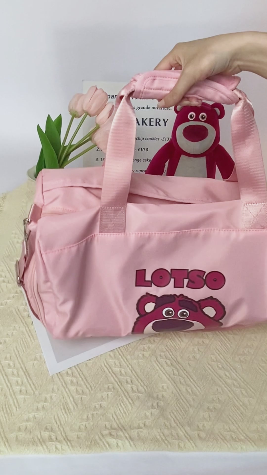 Disney Lotso Carry And Shoulder Bag For Travel DH23756-LO