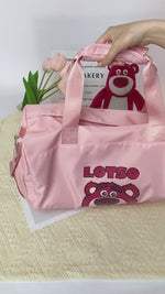 Load and play video in Gallery viewer, Disney Lotso Carry And Shoulder Bag For Travel DH23756-LO
