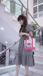 ギャラリービューアDisney Lotso Canvas Handbag Capacity Bento Lunch Box Bag Shopping Bag Handbagに読み込んでビデオを見る
