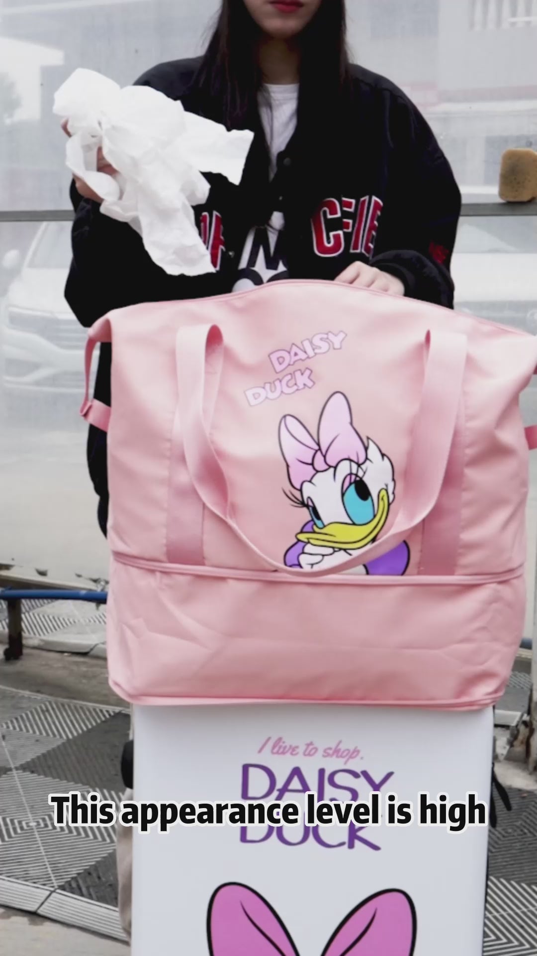 Disney Daisy Donald Duck Carry And Shoulder Bag For Travel 21412