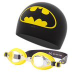 Load image into Gallery viewer, DC Batman 2022 Swim goggles swim cap swim mask kickboard float board swim trainer bag armband quick dry towel phone case swim combo set
