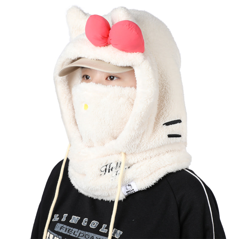 Hello Kitty Hood winter accessories ski Hood for Adult Teenager
