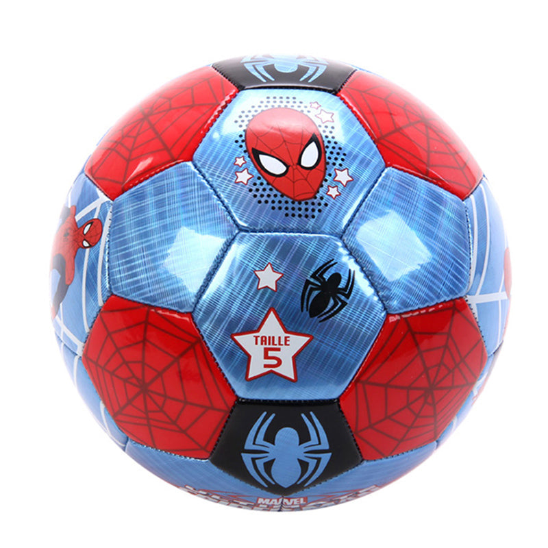 Marvel Spiderman #2 #3 #4 #5 Metallic Soccer Ball Children Sports Ball Recreative Indoor Outdoor Ball for Kids Toddlers Girls Boys Children School