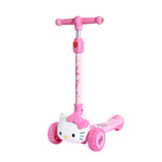 画像をギャラリービューアに読み込む, Hello Kitty 21339 Foldable 3D Three wheels scooter with seat with push handler
